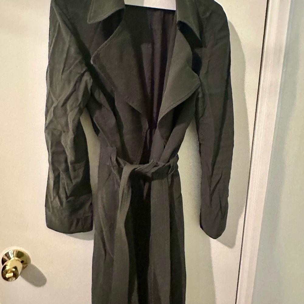 Club Monaco Dark Green Trench Coat